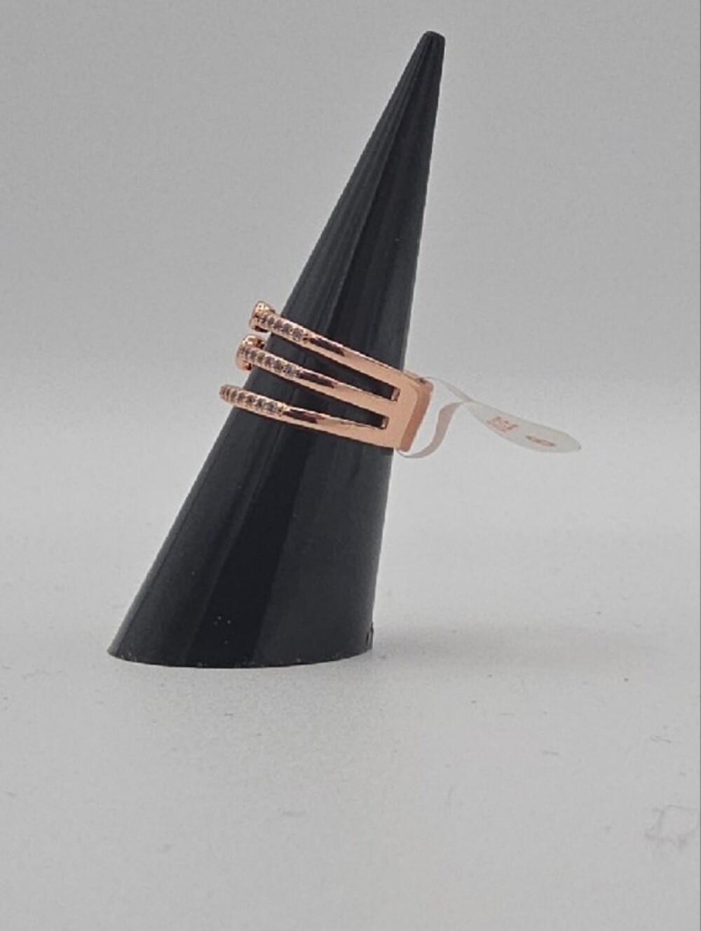 BP Rose Gold Stackable Crystal Ring Set - Picture 2 of 3